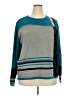 Assorted Brands 100% Acrylic Color Block Teal Pullover Sweater Size 2X - photo 1