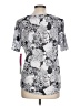 Teez-Her 100% Polyester Silver Short Sleeve Blouse Size L - photo 2