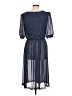 Assorted Brands 100% Polyester Polka Dots Blue Casual Dress Size 14 - photo 2