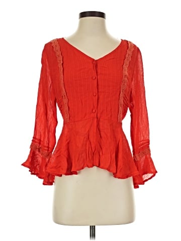 Miss Me 3/4 Sleeve Blouse (view 1)