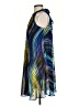 Muse 100% Polyester Graphic Blue Cocktail Dress Size 2 - photo 5