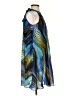 Muse 100% Polyester Graphic Blue Cocktail Dress Size 2 - photo 4