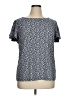 Chaps Blue Short Sleeve Blouse Size XL - photo 1