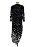 Assorted Brands 100% Viscose Polka Dots Black Casual Dress Size S - photo 2