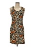Emme Jordan Animal Print Orange Casual Dress Size M - photo 1