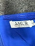 AMUR 100% Polyester Color Block Blue Black Cocktail Dress Size 12 - photo 7