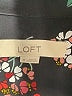 Ann Taylor LOFT 100% Polyester Floral Black Long Sleeve Blouse Size M - photo 7