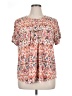 Rose + Olive Pink Short Sleeve Blouse Size 1X - photo 1
