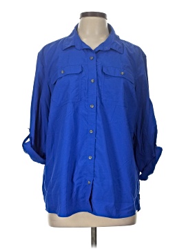 Eddie Bauer 3/4 Sleeve Button Down Shirt