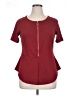 Unbranded Burgundy Short Sleeve Top Size 0X - photo 1
