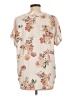 Buffalo by David Bitton 100% Polyester Floral Ivory Short Sleeve Blouse Size L - photo 2