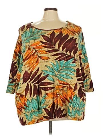 Liz & Me 3/4 Sleeve Blouse (view 1)