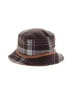 Coach Plaid Burgundy Purple Sun Hat One size - photo 1
