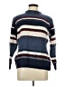 Assorted Brands Stripes Blue Turtleneck Sweater Size L - photo 1