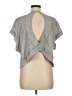 Shein Gray Short Sleeve Top Size 6 - photo 2