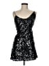 Lulus 100% Polyester Stars Black Cocktail Dress Size M (estimated) - photo 1