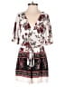 Miami 100% Polyester Print Ivory Romper Size XS - photo 1
