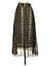Olivaceous 100% Polyester Paisley Gold Formal Skirt Size S - photo 2