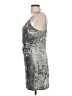 Sugar Lips Metallic Silver Cocktail Dress Size L - photo 5