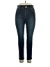 White Mark Stripes Blue Jeans Size 16 - photo 1