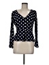 J.Crew 100% Viscose Polka Dots Black Long Sleeve Blouse Size 8 - photo 1