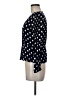 J.Crew 100% Viscose Polka Dots Black Long Sleeve Blouse Size 8 - photo 5