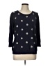 Talbots Polka Dots Blue Pullover Sweater Size 12 - photo 1
