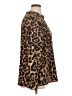 Unbranded Animal Print Brown Long Sleeve Blouse Size XL - photo 4