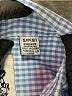 English Laundry Checkered-gingham Blue Long Sleeve Button-Down Shirt Size 8 - photo 4