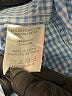 English Laundry Checkered-gingham Blue Long Sleeve Button-Down Shirt Size 8 - photo 5