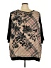 Catherines 100% Polyester Black 3/4 Sleeve Blouse Size 3X - photo 1