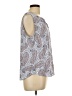 Old Navy 100% Rayon Paisley Blue 3/4 Sleeve Blouse Size L - photo 4