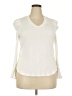 Wit & Wisdom Ivory Long Sleeve Blouse Size 2X - photo 1