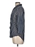 Bailey & Chloe Stripes Blue 3/4 Sleeve Blouse Size M - photo 5