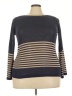 Amaryllis Stripes Gray Pullover Sweater Size 3X - photo 1