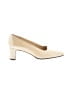 Talbots 100% Leather Ivory Tan Heels Size 6 - photo 1