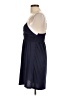 Feathers Solid Blue Casual Dress Size L - photo 5