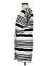 Unbranded Stripes Ivory Casual Dress Size L - photo 5