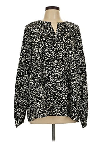 Cotton Bleu Long Sleeve Blouse (view 1)