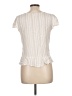 Sim & Sam 100% Rayon Ivory Short Sleeve Blouse Size L - photo 2