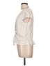 Sim & Sam 100% Rayon Ivory Short Sleeve Blouse Size L - photo 5