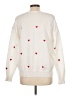 Unbranded 100% Acrylic Hearts White Pullover Sweater Size L - photo 2