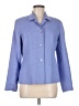 Appleseeds 100% Polyester Blue Purple 3/4 Sleeve Blouse Size 8 - photo 1