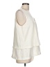 Banana Republic 100% Polyester Ivory Sleeveless Blouse Size L - photo 4
