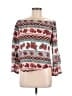 CLOCKHOUSE 100% Polyester Red 3/4 Sleeve Blouse Size EU (FR) 40 / US 8 - photo 1