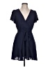 Blue Rain 100% Polyester Solid Blue Casual Dress Size L - photo 1