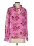 J.Crew 100% Polyester Hearts Pink Long Sleeve Blouse Size S - photo 1