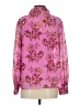 J.Crew 100% Polyester Hearts Pink Long Sleeve Blouse Size S - photo 2