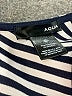 Aqua Stripes Blue Casual Dress Size XS - photo 7