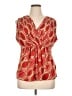 Rafaella 100% Polyester Red Sleeveless Blouse Size XL - photo 1